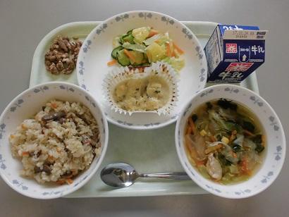 給食室から 我孫子市立高野山小学校