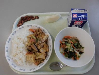 給食室から 我孫子市立高野山小学校