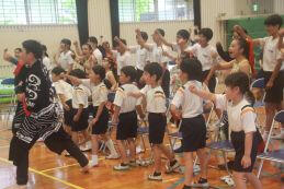 川内太鼓の演奏を鑑賞しました