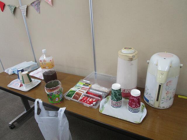 用意されたお茶の写真