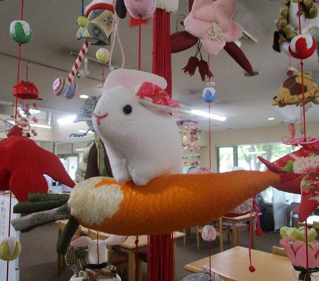 うさぎのつるしびな