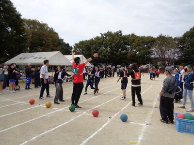 地区対抗リレー予選二人三脚