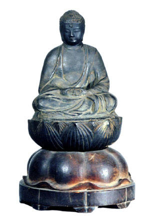 常楽寺の銅造阿弥陀如来坐像