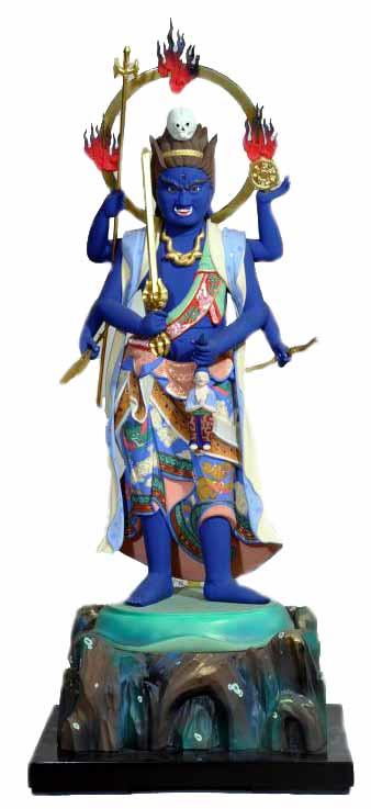 崇蓮寺の木造青面金剛像