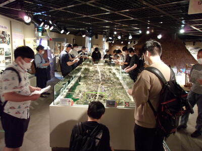 江戸時代の粕壁宿推定模型