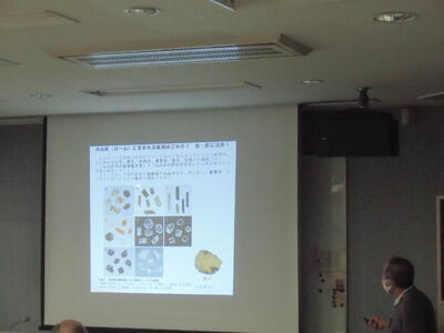 座学（火山灰中の鉱物の色や形に注目）