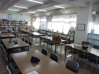 図書室の展示風景