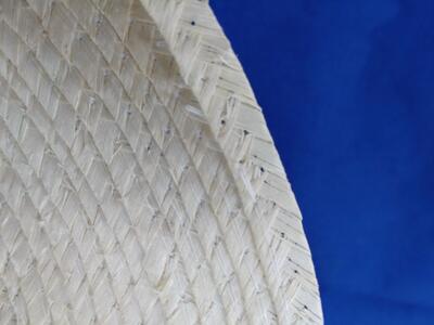 経木帽子のへり