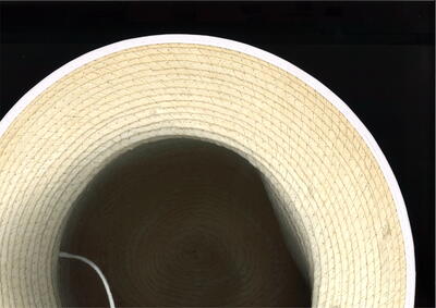 写真：経木真田のツバ