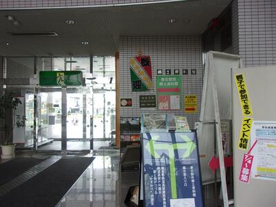 現在の郷土資料館入り口付近