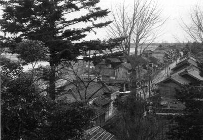 写真：昭和27年西宝珠花の町並み