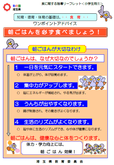 朝ごはんワンポイントアドバイス