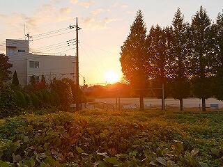 地域から見える朝日　これは中野小学校ですね
