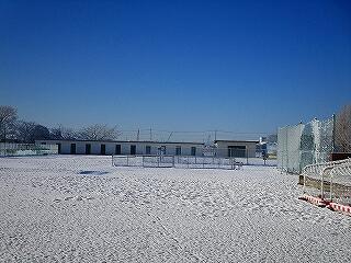 昨日の雪で今日は午前中の諸活動を中止としました　学校周辺は白銀の世界になりました　たまにはいいものです