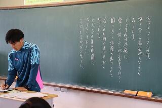 ３年生は今日も学活