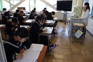 ２年生、実力テスト
