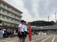 赤ブロック声出しの様子