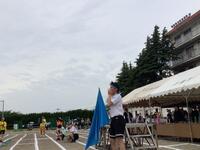 青ブロック声出しの様子