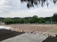 全校一斉ストレッチ体操その２