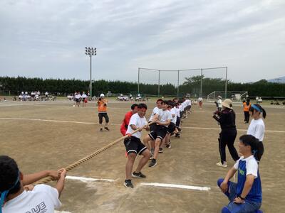 綱引き赤ブロックの様子