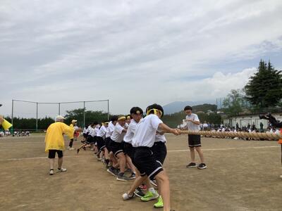 綱引き　黄ブロックの様子