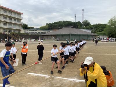 綱引き　緑ブロックの様子