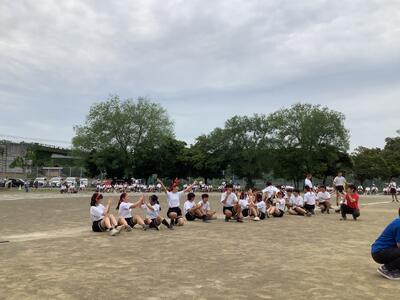 長縄跳び３年　優勝決定の瞬間