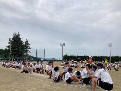 長縄跳び３年　優勝決定の瞬間