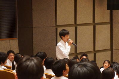 3年生へのインタビュー