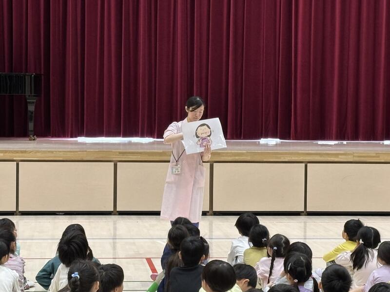 栄養士から給食についての話