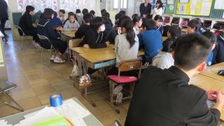 6年　川間中生による入学説明会
