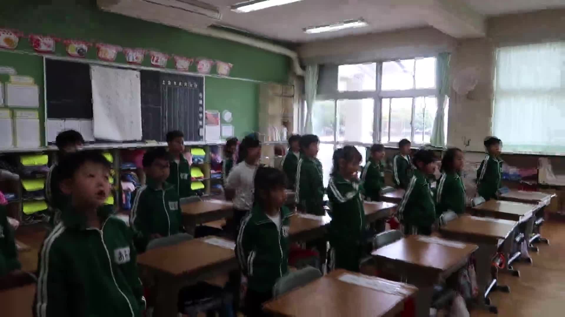 １年生の校歌練習