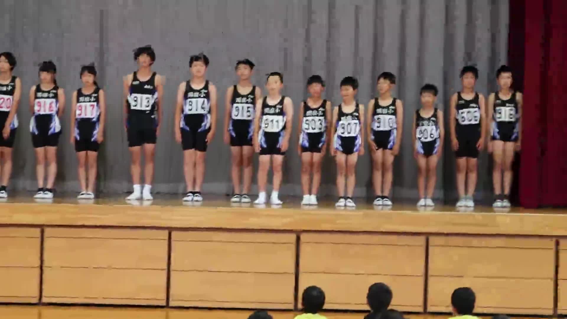 壮行会決意の様子