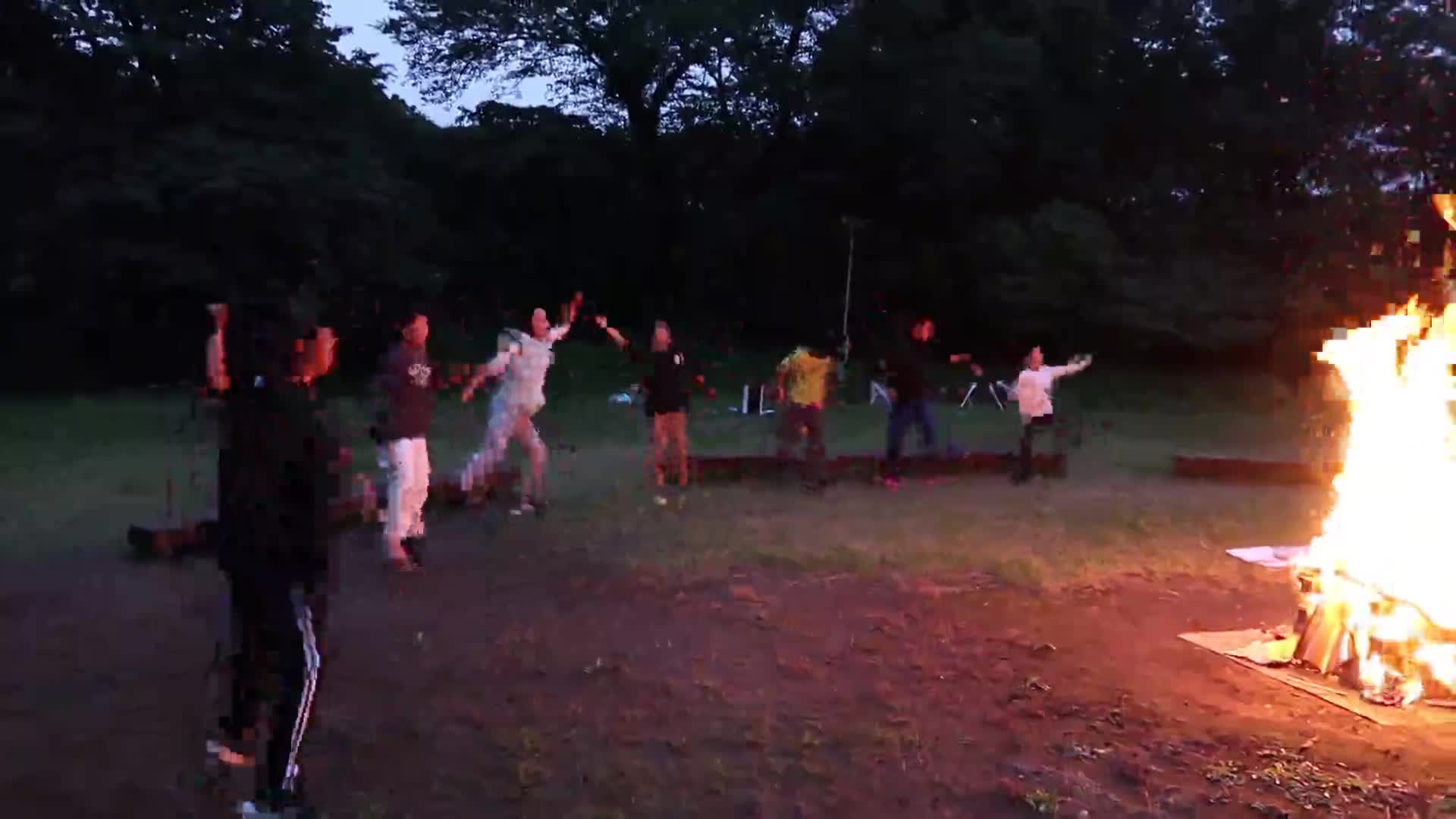 ５年生キャンプファイヤーの様子①