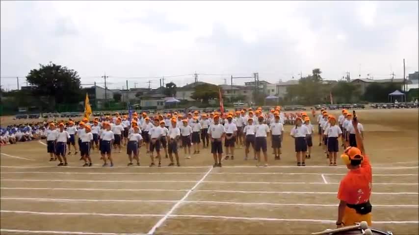 運動会（応援合戦・橙組）