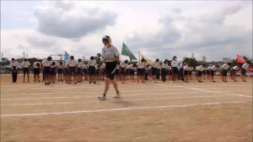 運動会（応援合戦：緑）