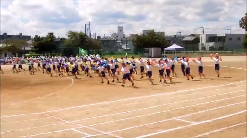運動会予行【予告】ゴリエで～～す♡（３年女子）