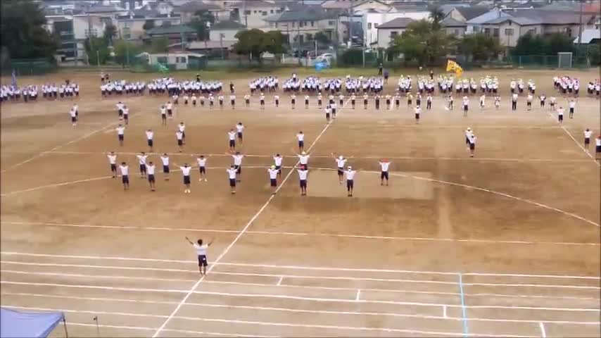 運動会練習（全校応援）