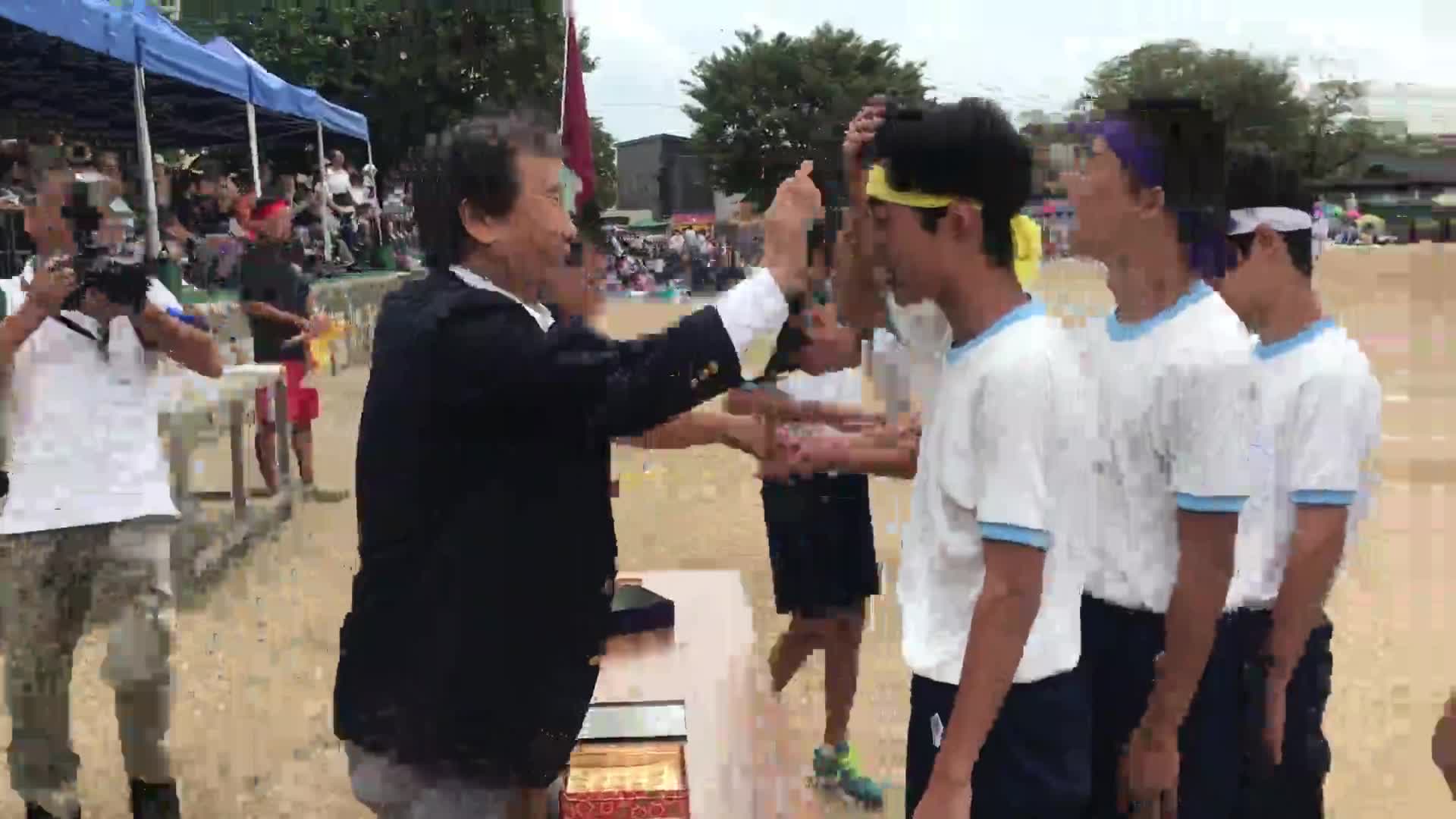 運動会総集編午前(元中央小清次校長先生と卒業生)