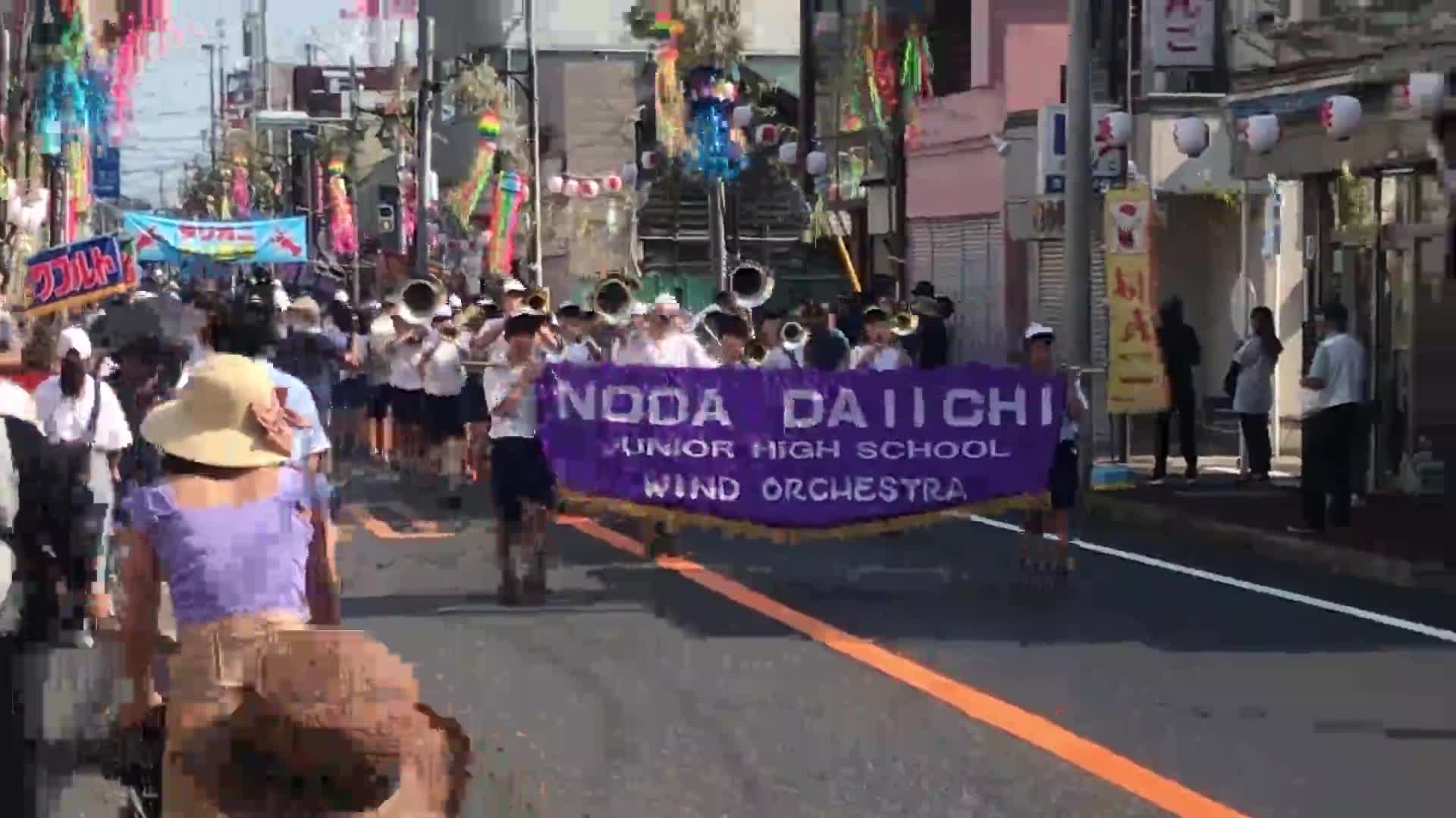 パレード本番(吹奏楽部)