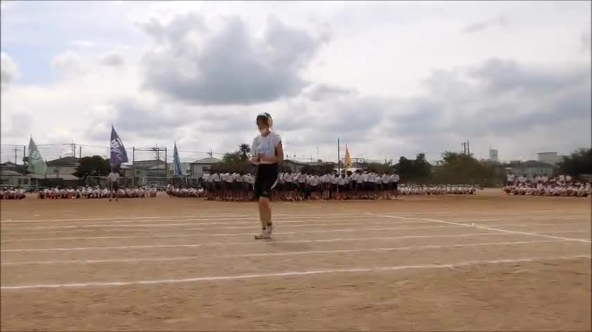 運動会（応援合戦：紫）