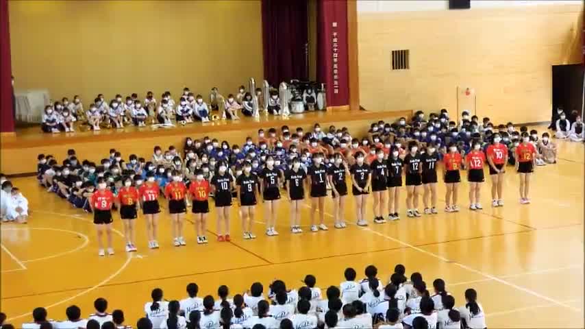 壮行会（バレーボール部）