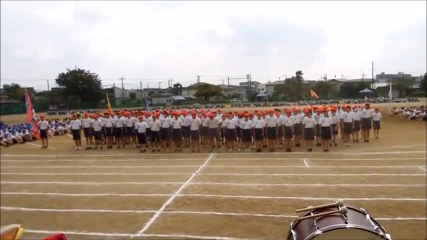 運動会（応援合戦・赤組）