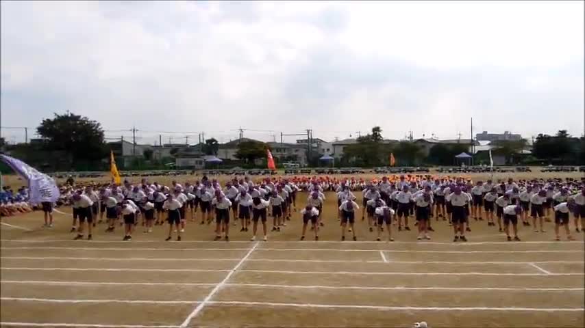 運動会（応援合戦・紫組）