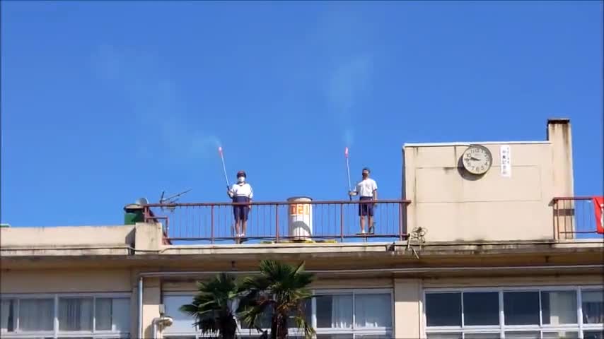 運動会（聖火点火）