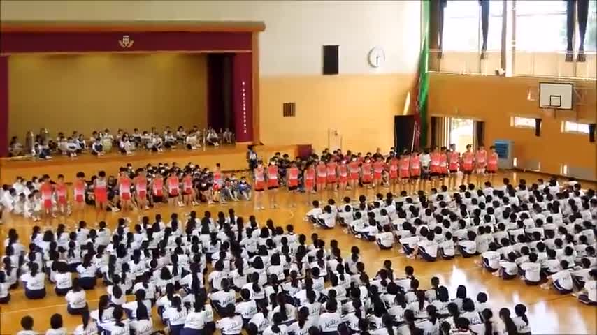 葛北総体壮行会（陸上部）