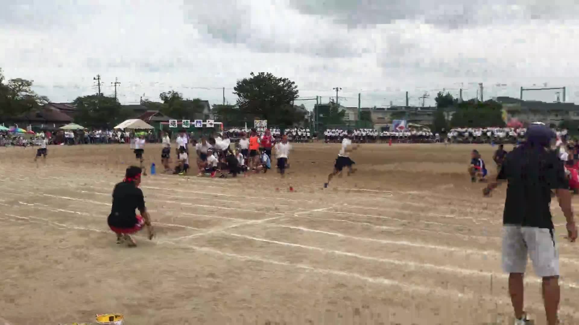 運動会総集編午前(３年学級対抗リレー)
