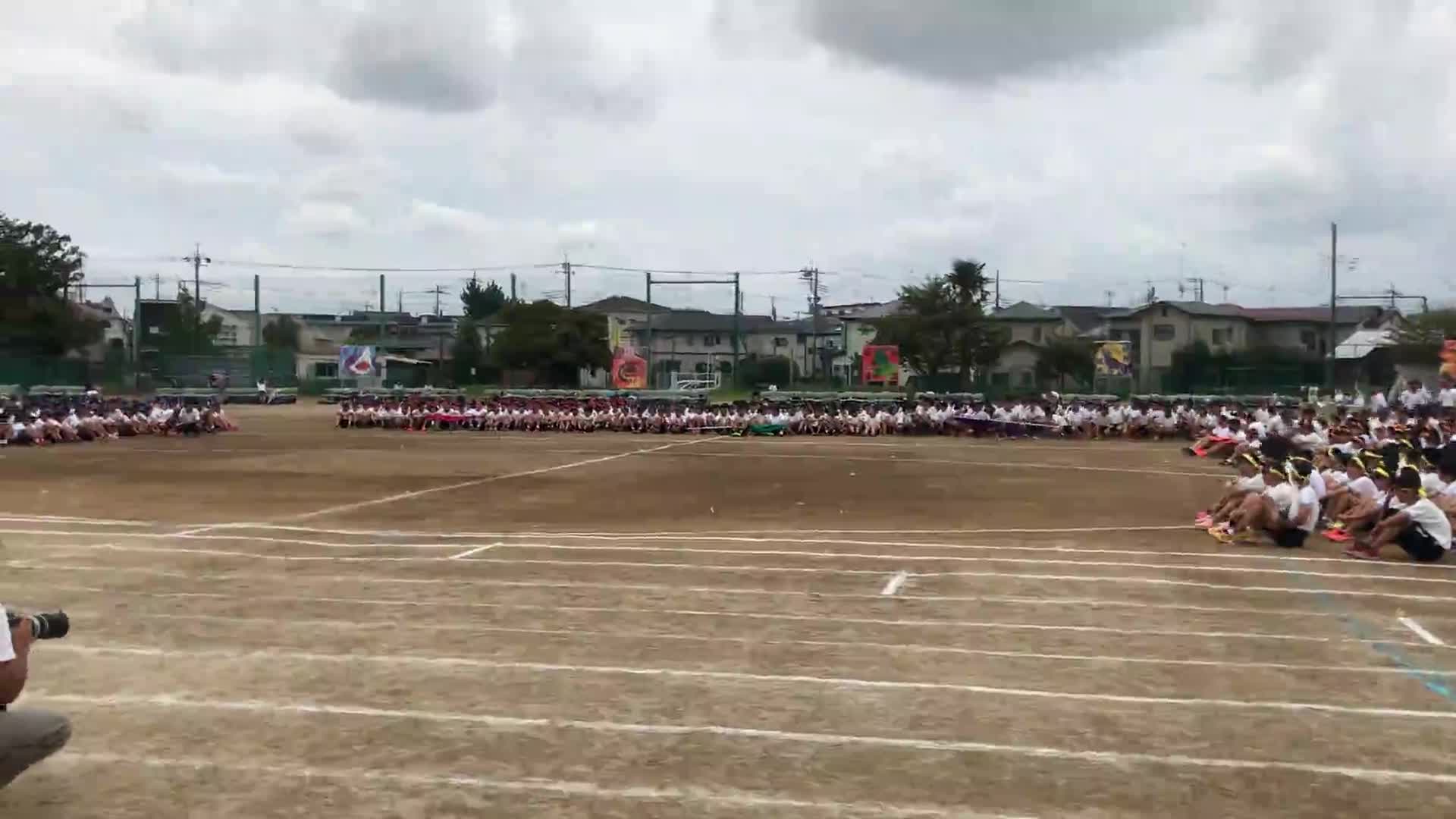 運動会総集編午後(応援合戦紫)