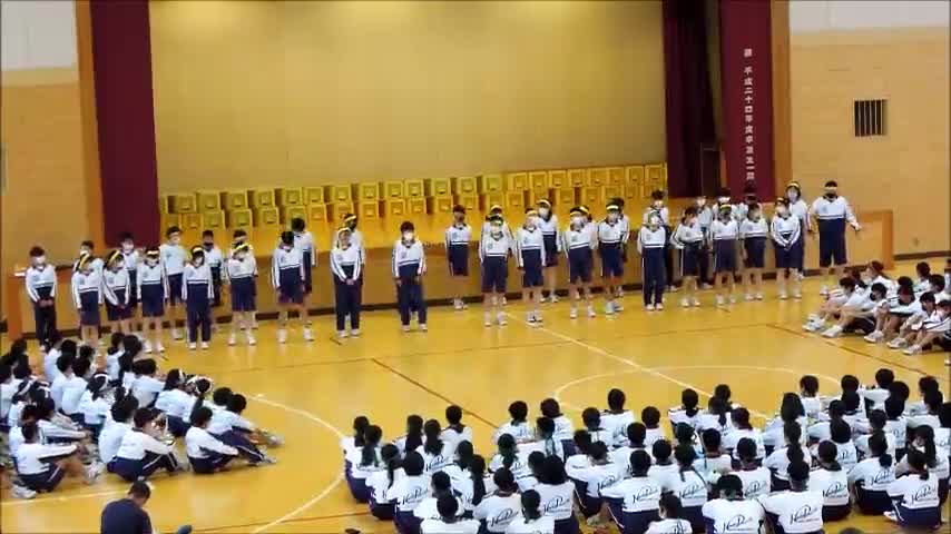 ２年ボディーパーカッション（黄組）