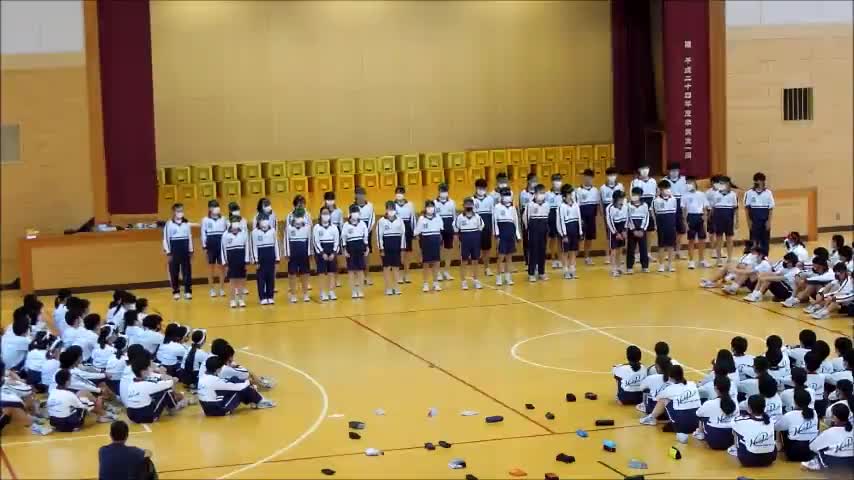 ２年ボディーパーカッション（緑組）